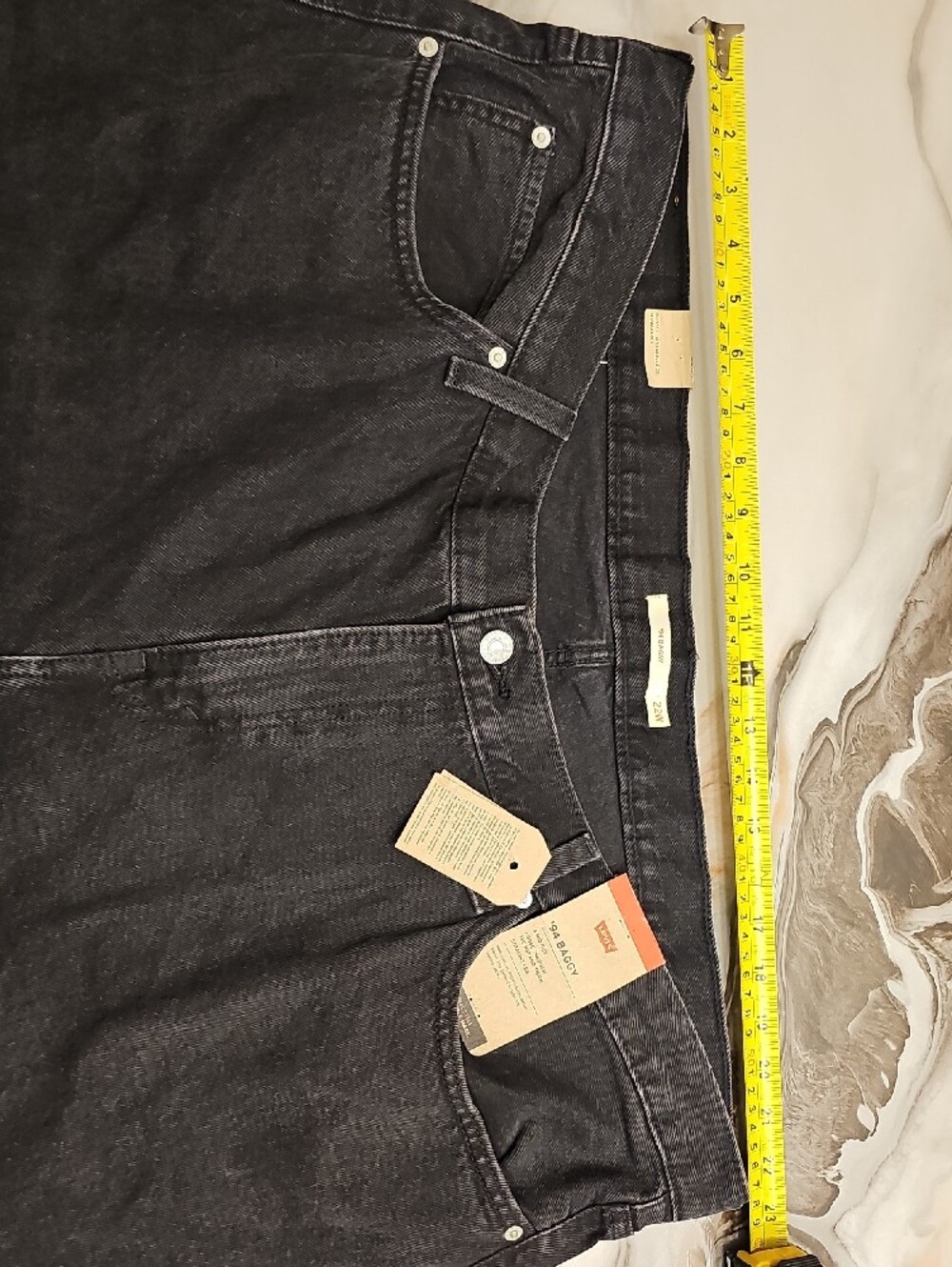 Levi's Black Straight Leg Jeans - Picture 6 of 8